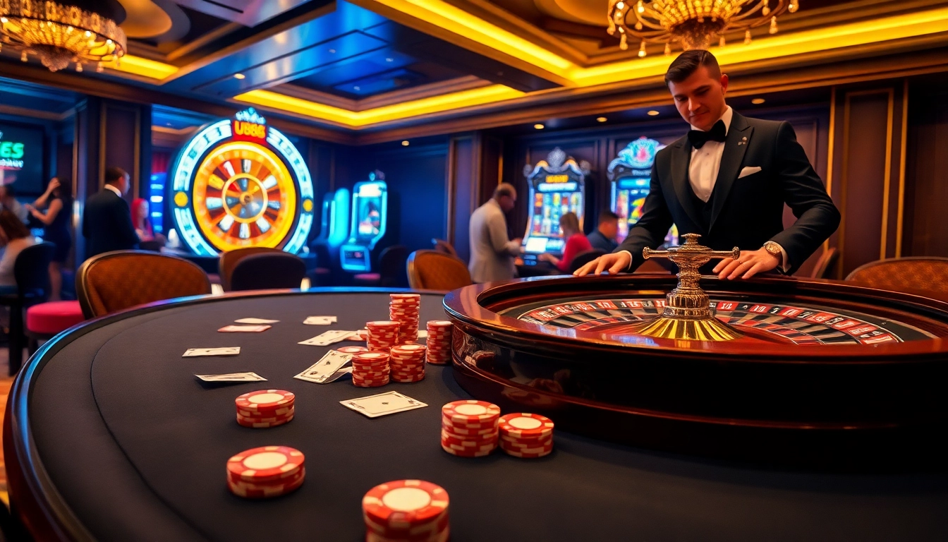 Experience the excitement of u888 with luxurious poker tables and vibrant roulette wheels.