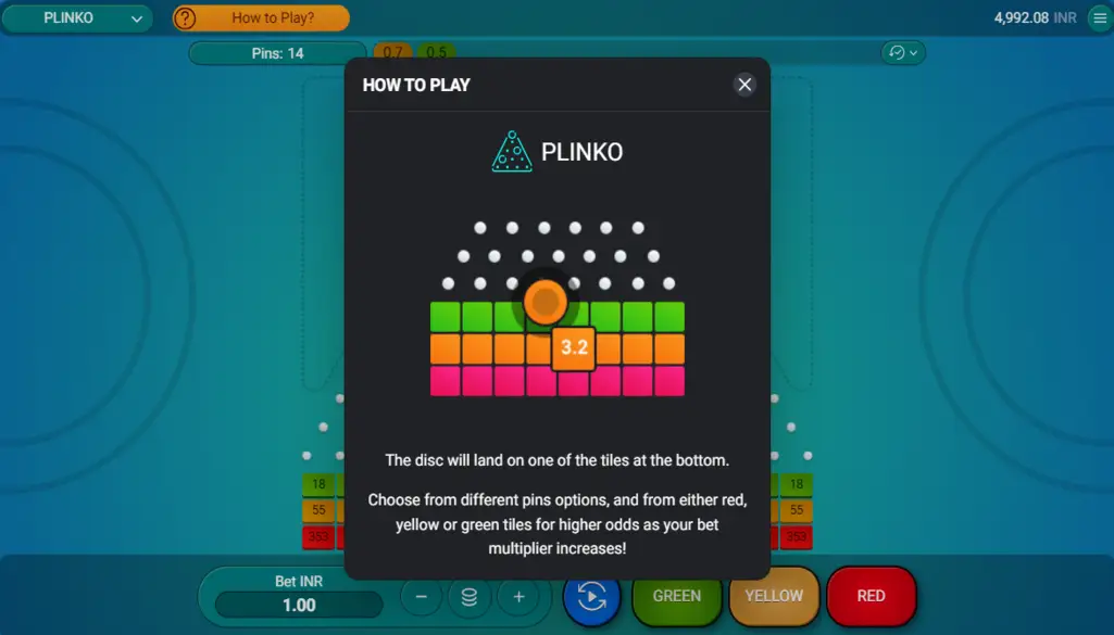 Jeu de chance populaire en France : avis jeu plinko